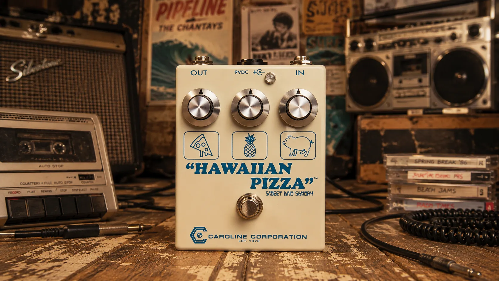 Caroline Guitar Company Hawaiian Pizza